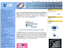 Tablet Screenshot of opib.librari.beniculturali.it