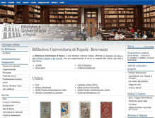 Tablet Screenshot of bibliotecauniversitarianapoli.beniculturali.it