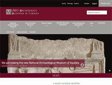 Tablet Screenshot of museoarcheologicoaquileia.beniculturali.it